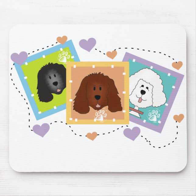 Dog Portraits Mousepad (Vorne)