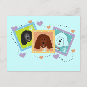 Dog Portraits Tshirts und Geschenke Postkarte