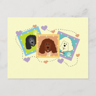 Dog Portraits Tshirts und Geschenke Postkarte