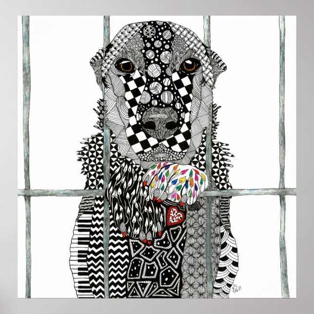 Dog Poster 24"x 24" (Vorne)