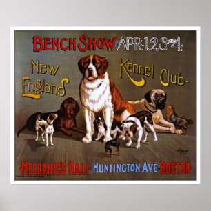 Dog Poster Print: New England Kennel Club 1890
