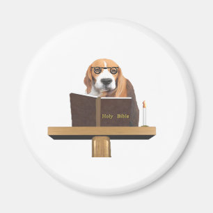 Dog Preacher Magnet
