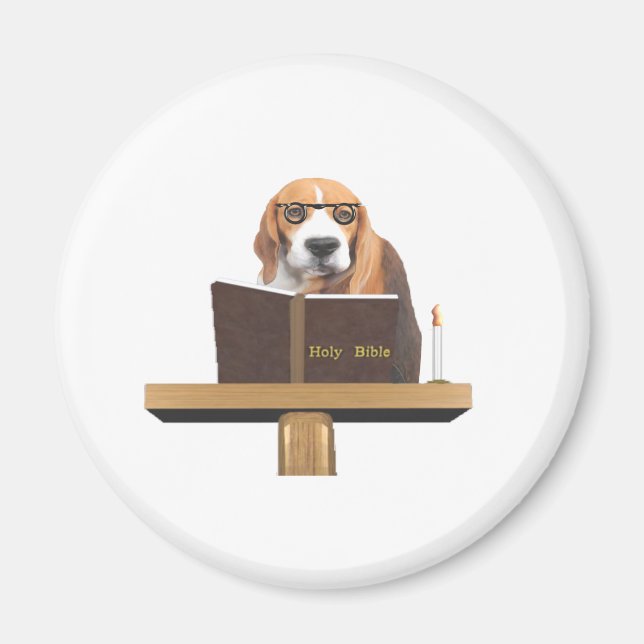 Dog Preacher Magnet (Vorne)