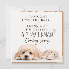 Dog Pregnancy Announcement Card Einladung