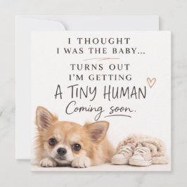 Dog Pregnancy Announcement Card Einladung