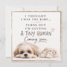Dog Pregnancy Announcement Card Einladung