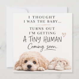 Dog Pregnancy Announcement Card Einladung