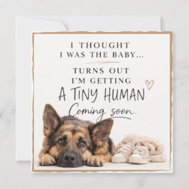 Dog Pregnancy Announcement Card Einladung