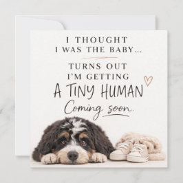 Dog Pregnancy Announcement Card Einladung