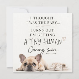 Dog Pregnancy Announcement Card Einladung