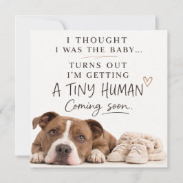 Dog Pregnancy Announcement Card Einladung