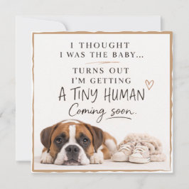 Dog Pregnancy Announcement Card Einladung