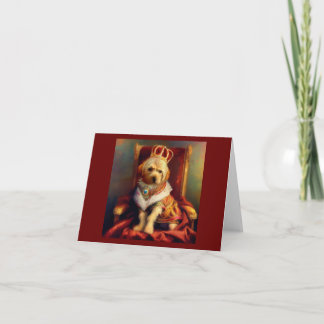 Dog Renaissance King Karte