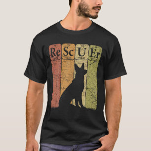 Dog Rescuer Periodische Tabellenelemente Hunderett T-Shirt