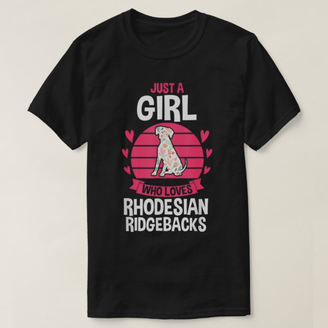 Dog Rhodesian Ridgeback  T-Shirt (Design vorne)