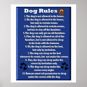 Dog Rules - Poster