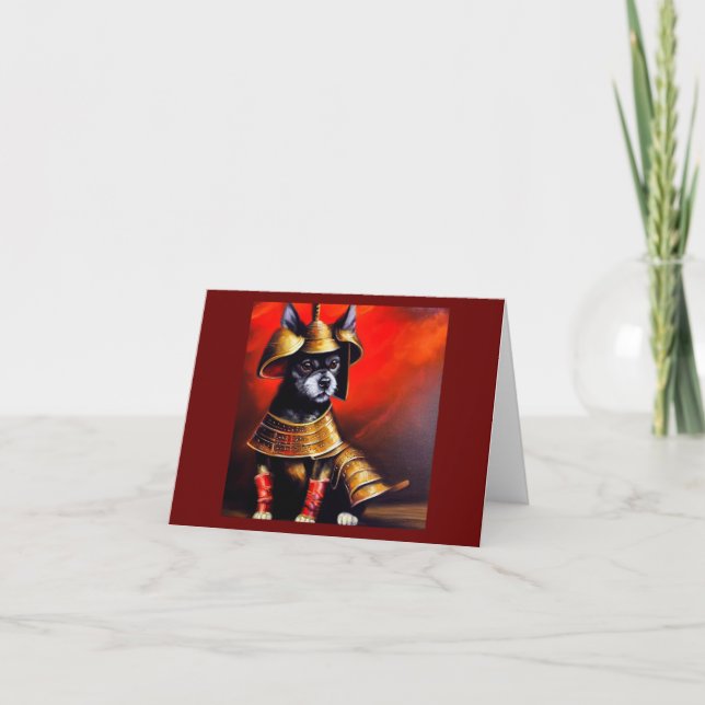 Dog Samurai Karte (Vorderseite)