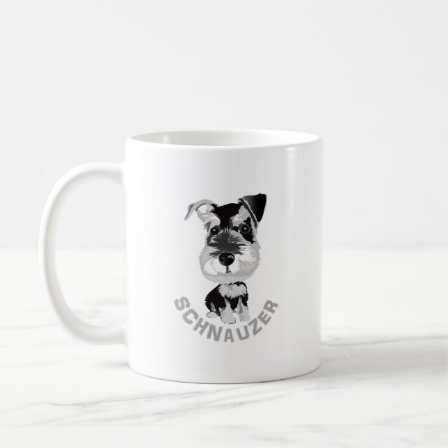Dog Schnauzer Kaffeetasse (Links)