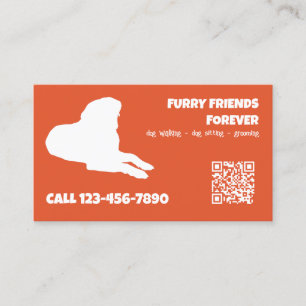 Dog Services Custom QR Visitenkarte