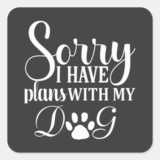 Dog Shampoo Quadratischer Aufkleber (Vorderseite)