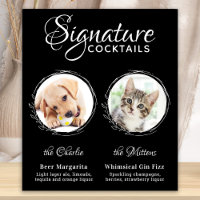 Dog Signature Drinks Black 2 Foto Haustier Hochzei