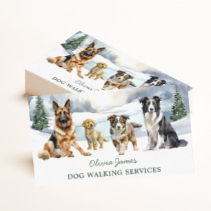 Dog Sitter und Dog Walker Business Card Visitenkarte