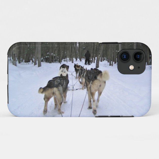 Dog Sledding in Quebec, Kanada Case-Mate iPhone Hülle (Rückseite (Horizontal))