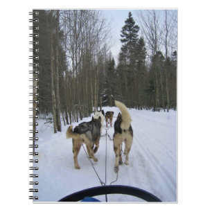 Dog Sledding in Quebec, Kanada Notizblock