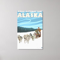 Dog Sledding Scene - Denali Nat'l Park, Alaska