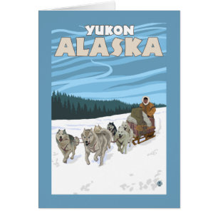 Dog Sledding Scene - Yukon, Alaska