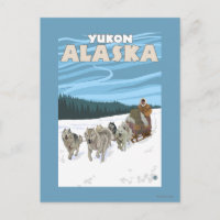 Dog Sledding Scene - Yukon, Alaska