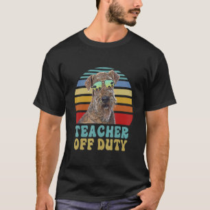 Dog Summer Teacher Off Duty Lakeland Terrier T-Shirt