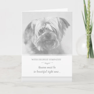 Dog Sympathy Card - Der Himmel muss schön sein Karte
