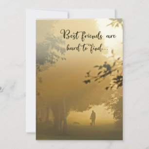 Dog Sympathy Card - Die besten Freunde sind schwer Karte