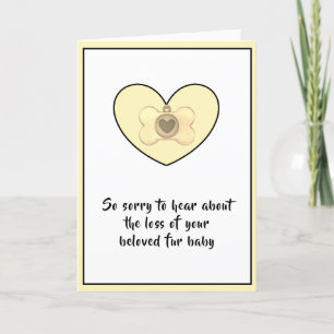 Dog Sympathy Card von dalDesignNZ Karte