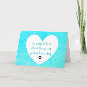 Dog Sympathy-Karte von dalDesignNZ Karte