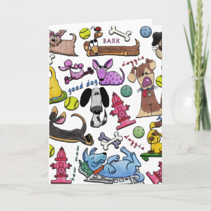 Dog Themed Collage Karte