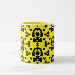 Dog Themed Gemustert Zweifarbige Tasse