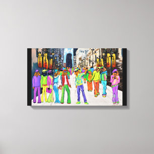 Dog Town Chicago Leinwanddruck