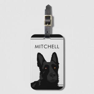 Dog Trainer Black German Shepherd Gepäckmarke Gepäckanhänger