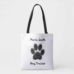 Dog Trainer Black Paw Print Canine Business