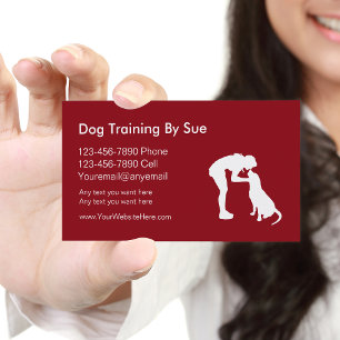 Dog Trainer Business Cards Visitenkarte