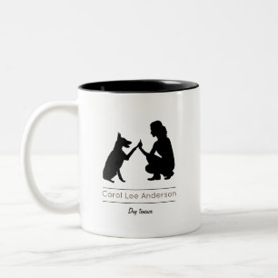 Dog-Trainer/Dog-Training Zweifarbige Tasse