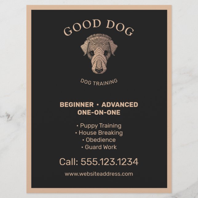Dog Trainer Flyer (Vorne)