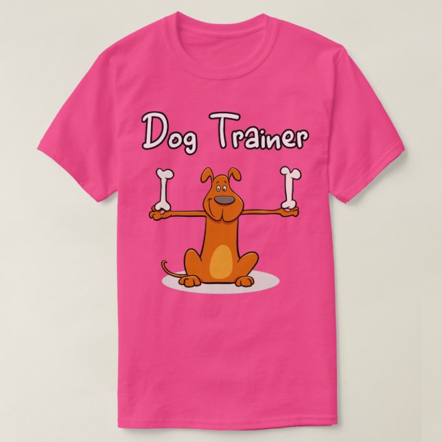 Dog Trainer Funny Career Beruf T-Shirt (Design vorne)