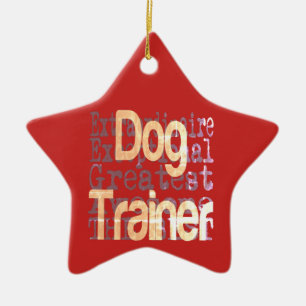 Dog Trainer Keramik Ornament