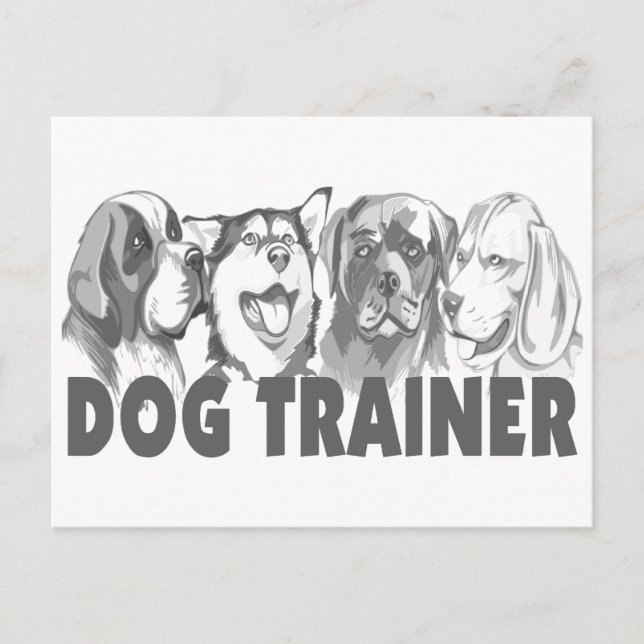 Dog Trainer Postkarte (Vorderseite)