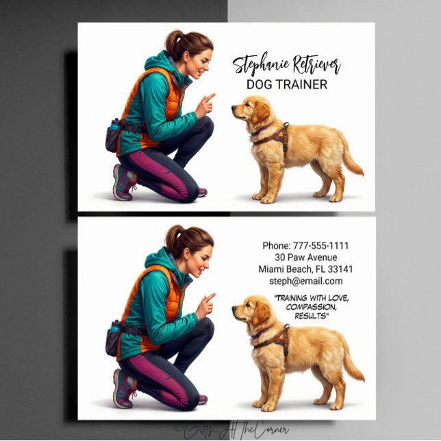 Dog Trainer  Visitenkarte (Von Creator hochgeladen)