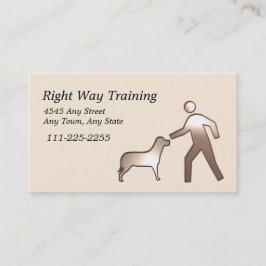 Dog Training Business Card Visitenkarte