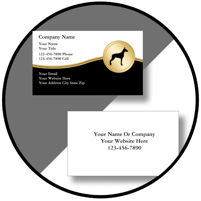 Dog Training Business Cards Visitenkarte (Von Creator hochgeladen)